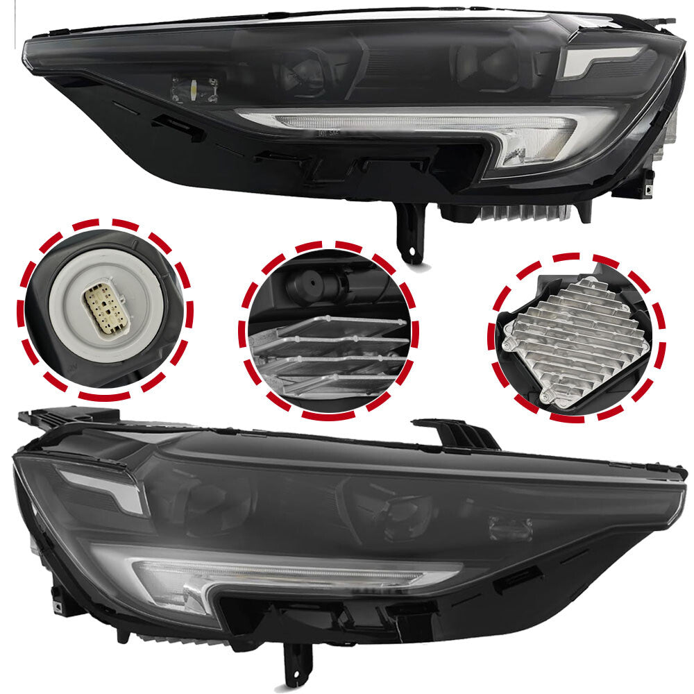 Headlight Assembly LED For 2021-2023 for Buick Envision Left Right Side Set