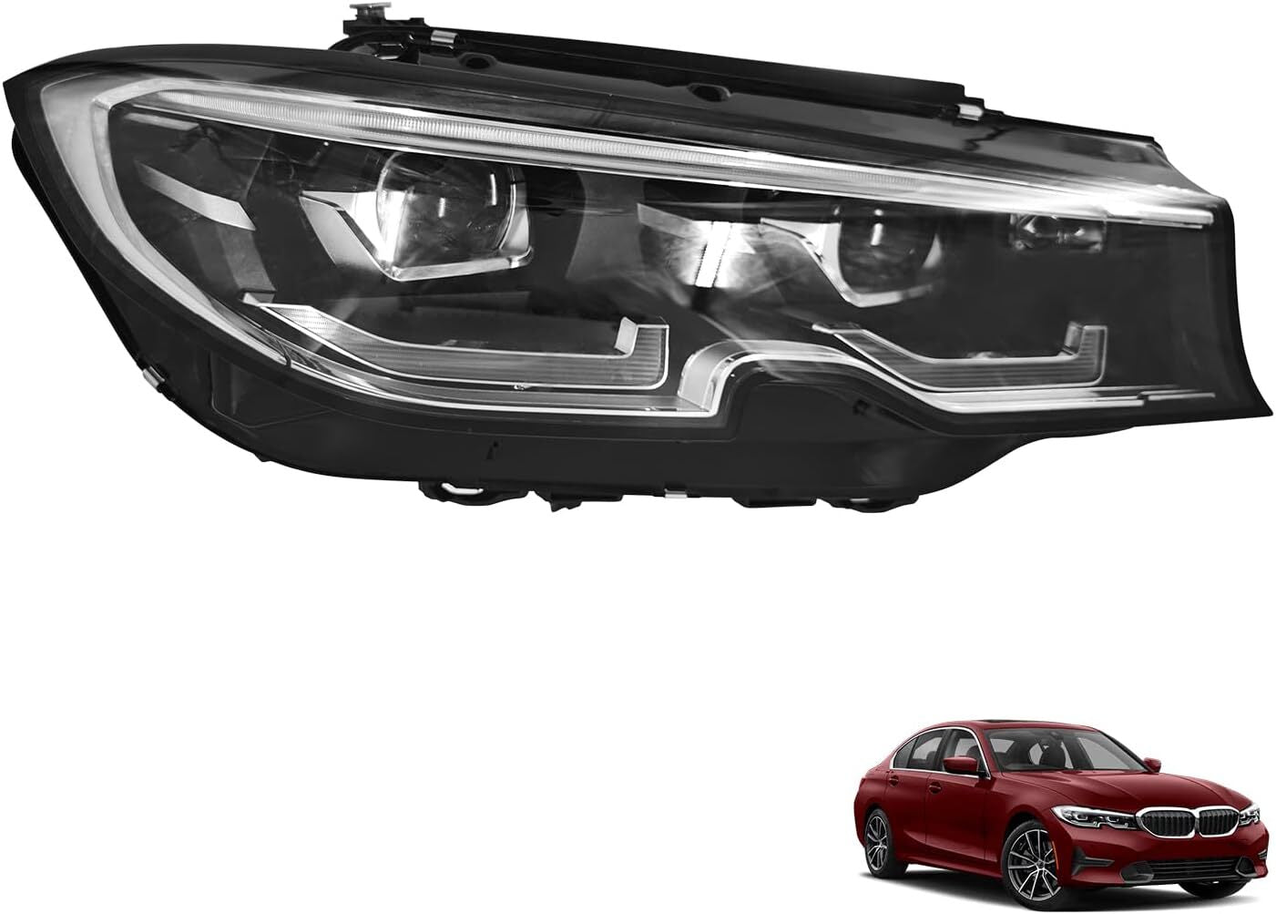 LED Headlight AFS 340i 330i Left Driver For 2019-2021 for BMW 3 Series G20 G21
