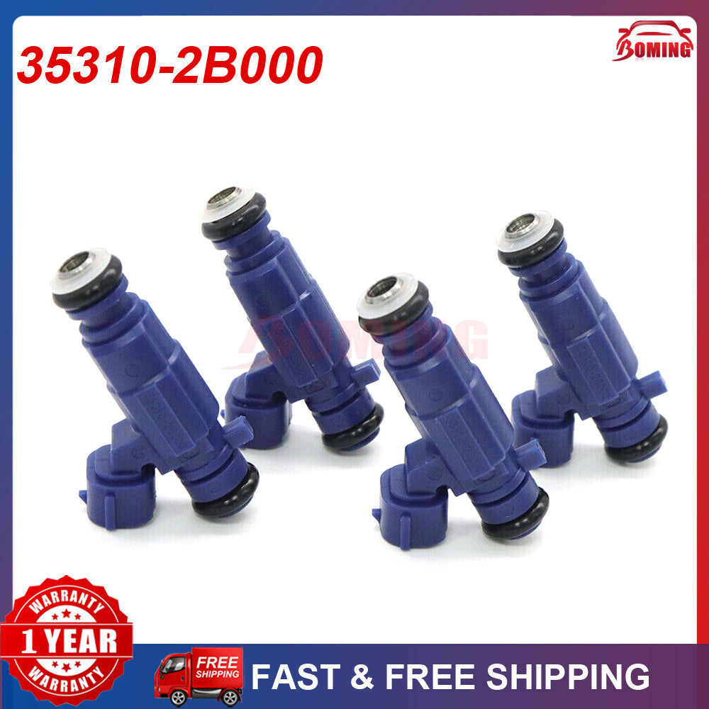 Sets 4p 35310-2B000 Fuel Injectors for Hyundai i20 i30 for KIA Ceed 1.4L 353102B000