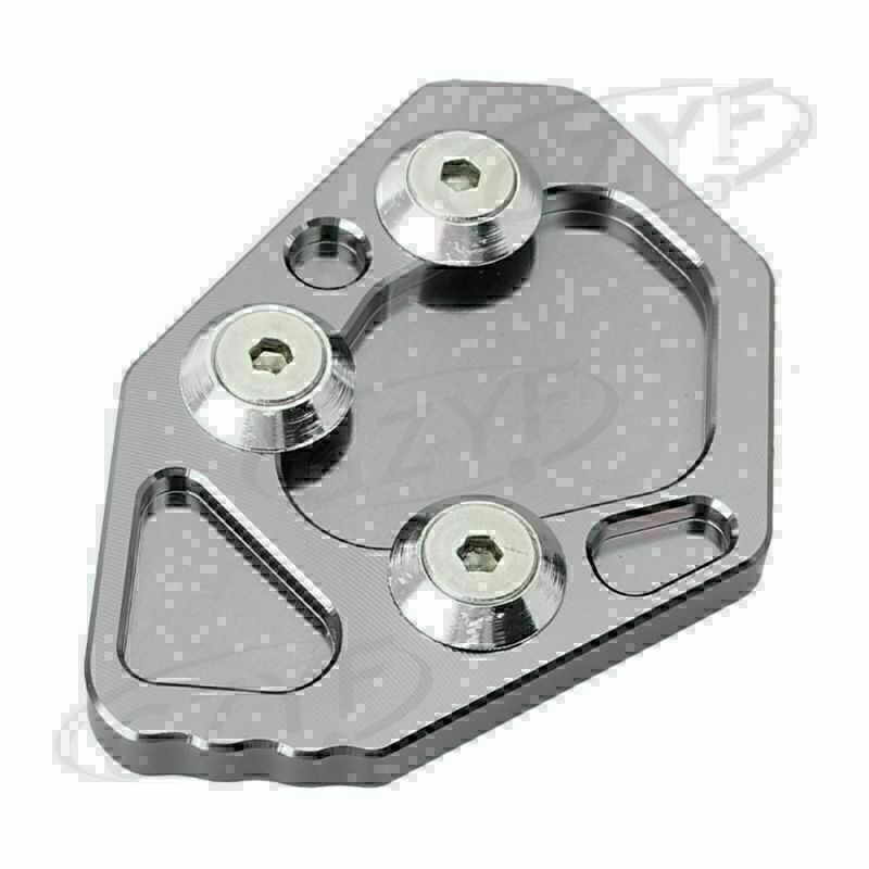 for BMW K1200S K1200R K1300S/R CNC Side Kickstand Foot Stand Extension Plate Pad