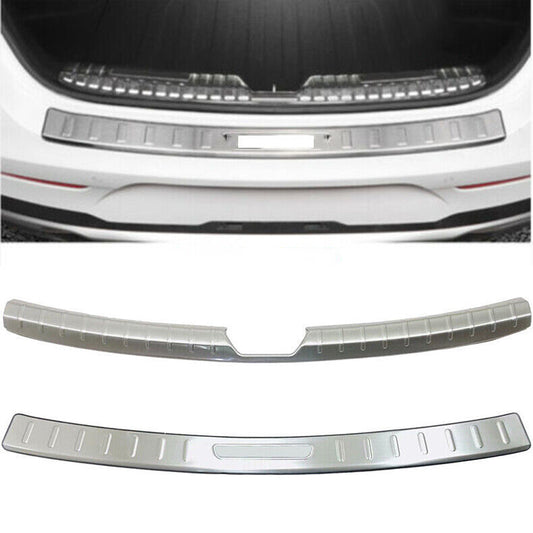 for Kia K5 2021-23 Silver Steel Rear Bumper Protector Sill Plate Guard Cover 2Pc