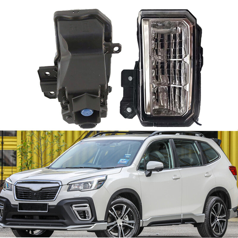 for Subaru Forester SK 2019-2011 1Pair Car LED DRL Fog Light Auto Bumper Lamp
