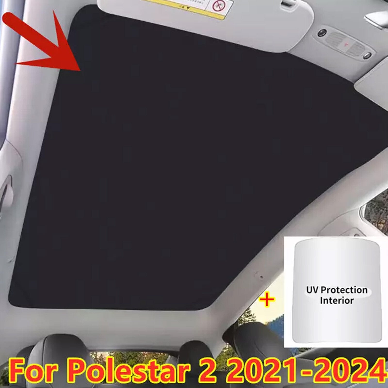 for Polestar 2 2021-24 Glass Roof Sunshade Window Shade Sunroof Upgrade Mesh