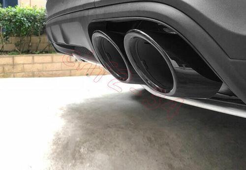 for Porsche for Cayenne Bright Black Rear Exhaust Muffler Tip Tail Pipe 2018-2022