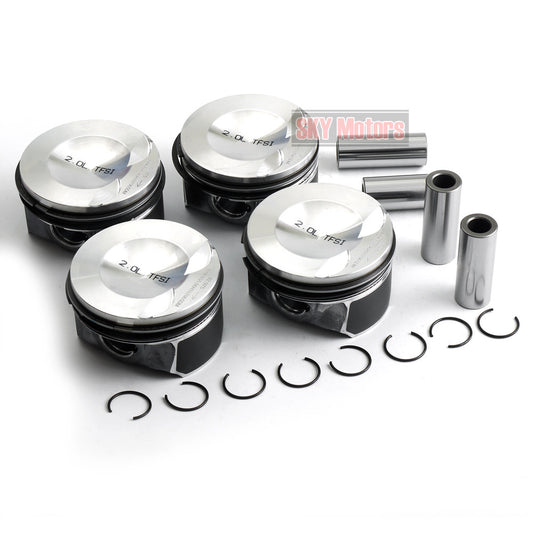 4pcs Oversize Pistons  Rings Set 83.01 +0.5mm for Audi for VW 2.0 TFSI CCZ CDN CAW