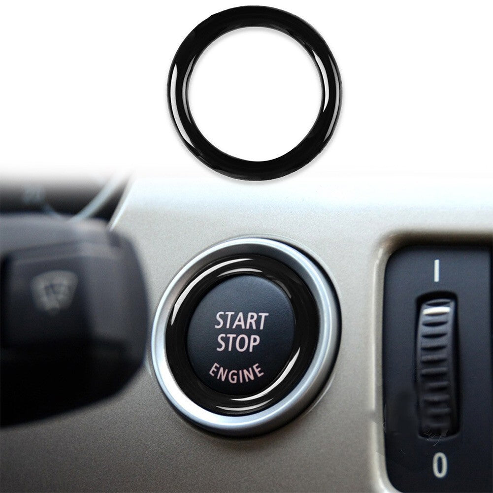 Suitable for 3 Series car engine stop button ignition key ring sticker decoration