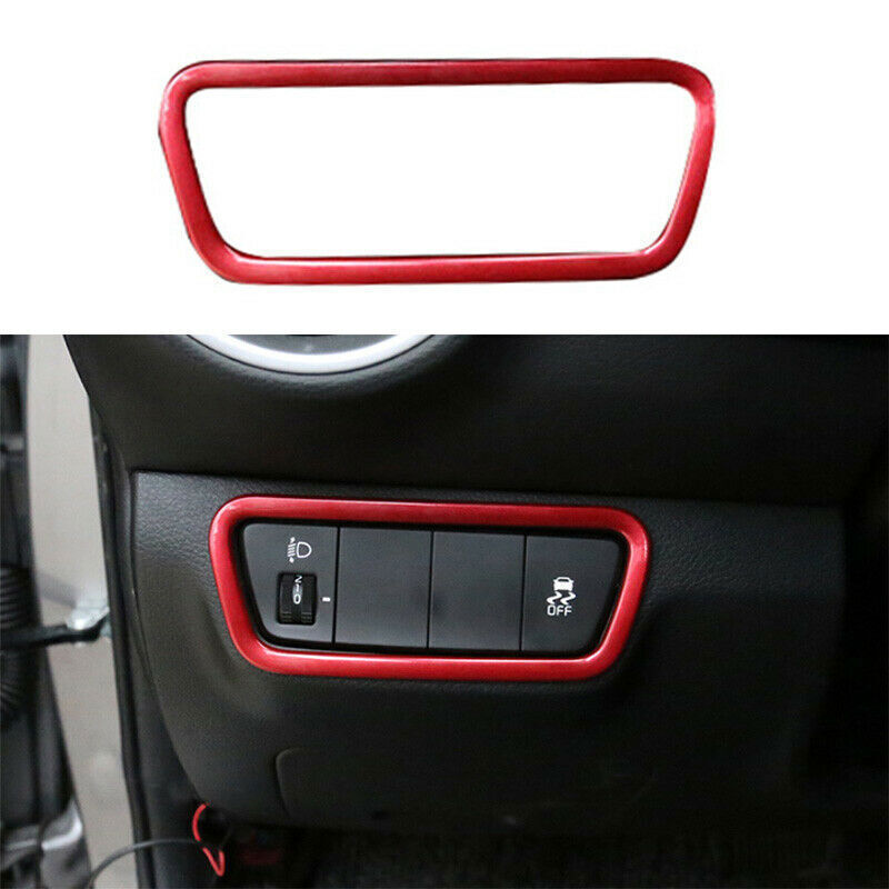 for Kia Forte/K3 2019-23 Red ABS Sport Interior Full SET Decor Cover Trim Kit 9x