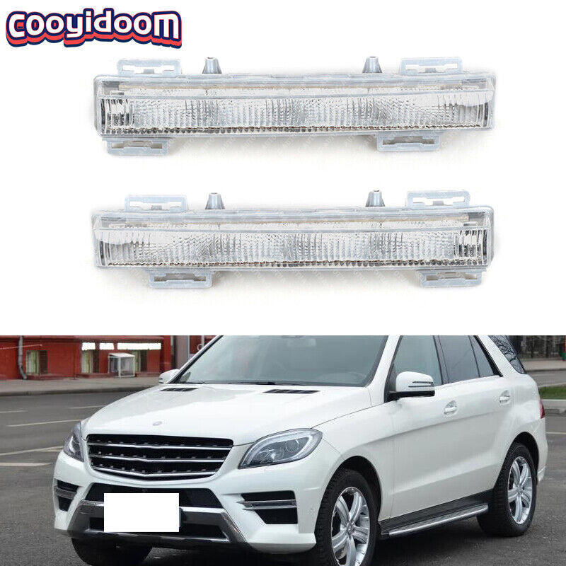 Applicable to 2012-15 for Mercedes-Benz W166 LED Front Daytime Running Lights (DRL) and Fog Lights (LHRH)