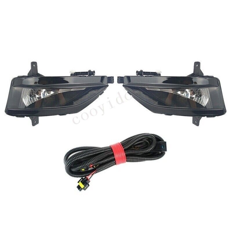 for VW for Jetta 2019 2020 2021 Set Front Bumper LED Fog Light Lamp With Bulb+Wire