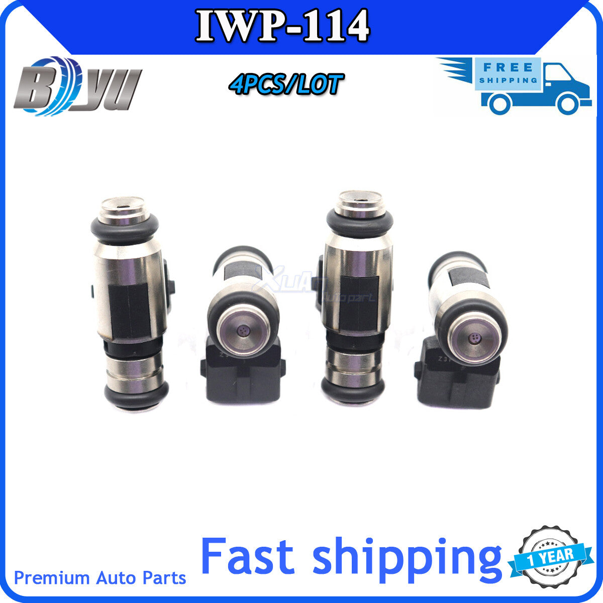 New 4-piece IWP-114 fuel injector kit for Volkswagen for Golf Parati Saveiro GIII for Santana 1.8L