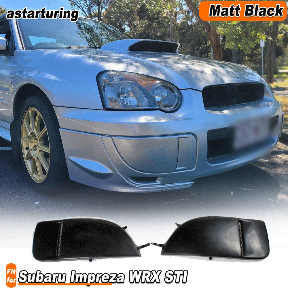 Front Bumper Cover Cap Fog Light Lamp Covers for Subaru Impreza WRX STI 04-2005