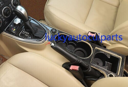 for Land Rover LR2 2008-2012 Real Carbon Fiber Gear Box Shift Cup Holder Panel