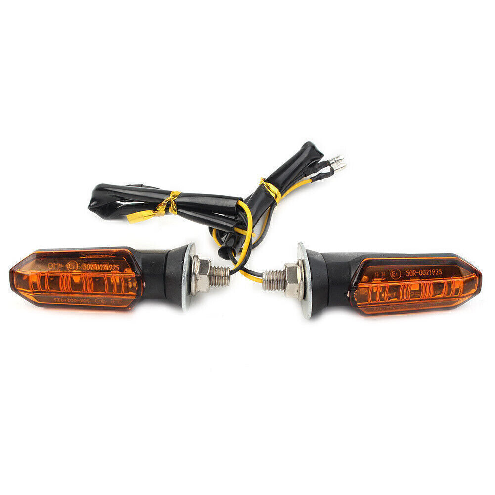 Universal Motorcycle LED Turn Signal Indicator Amber Blinker Light Lamp Amber