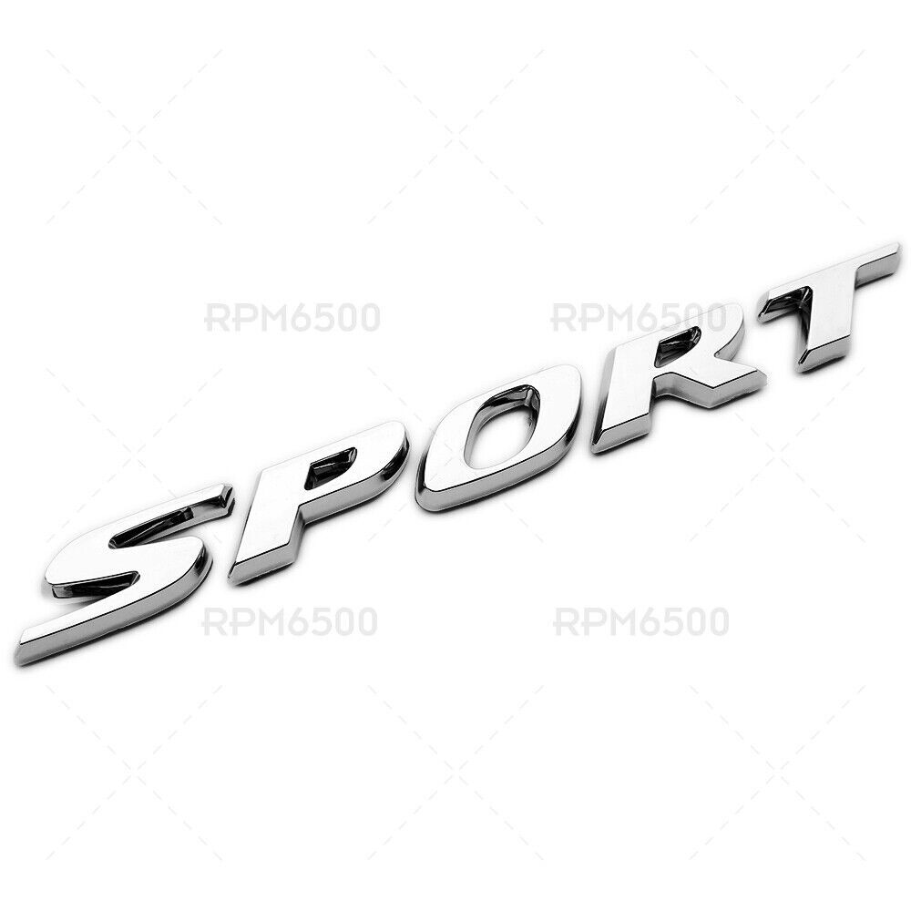 Chrome lettering badge/signage plate for Honda for Civic Sport rear trunk lid