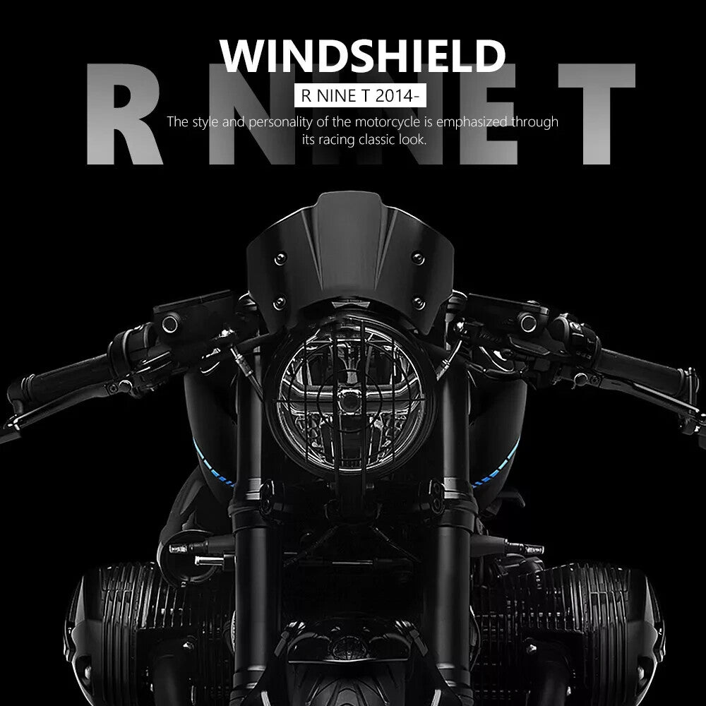 for BMW R NineT R9T 14-23 Headlight Fairing Windshield Windscreen Wind Deflector
