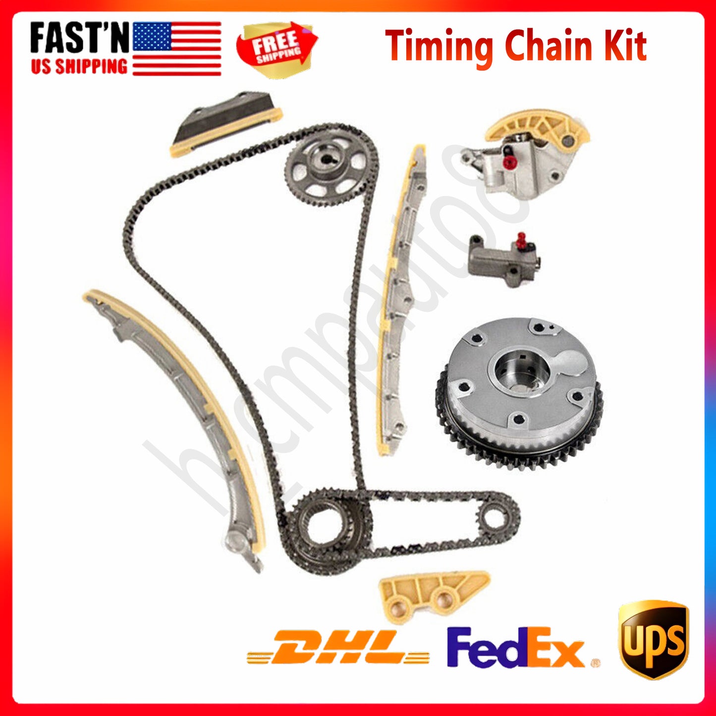 Timing Chain Kit Camshaft Adjuster Fit for Honda ILX Accord for Civic Crosstour CR-V 2.4
