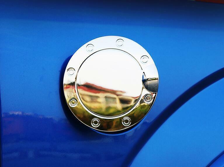 ABS Chrome Outside Fuel Oil Tank Cap Cover Trim for Ford F150 F-150 2015-2020 A