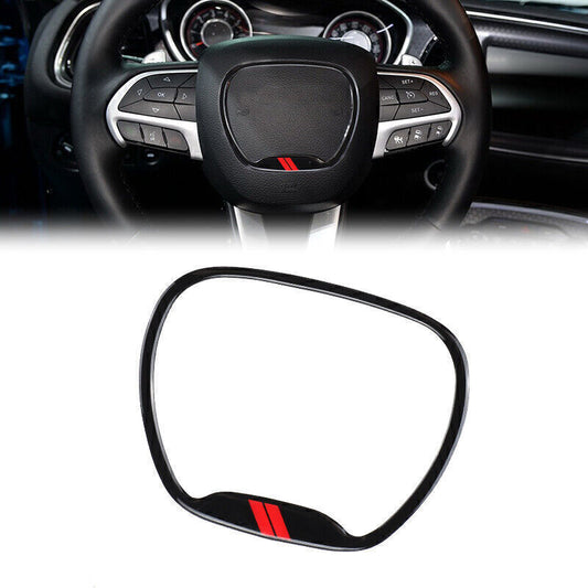 Steering Wheel Trim Cover Ring Decor For 2015+ for Dodge for Challenger Charger Durango