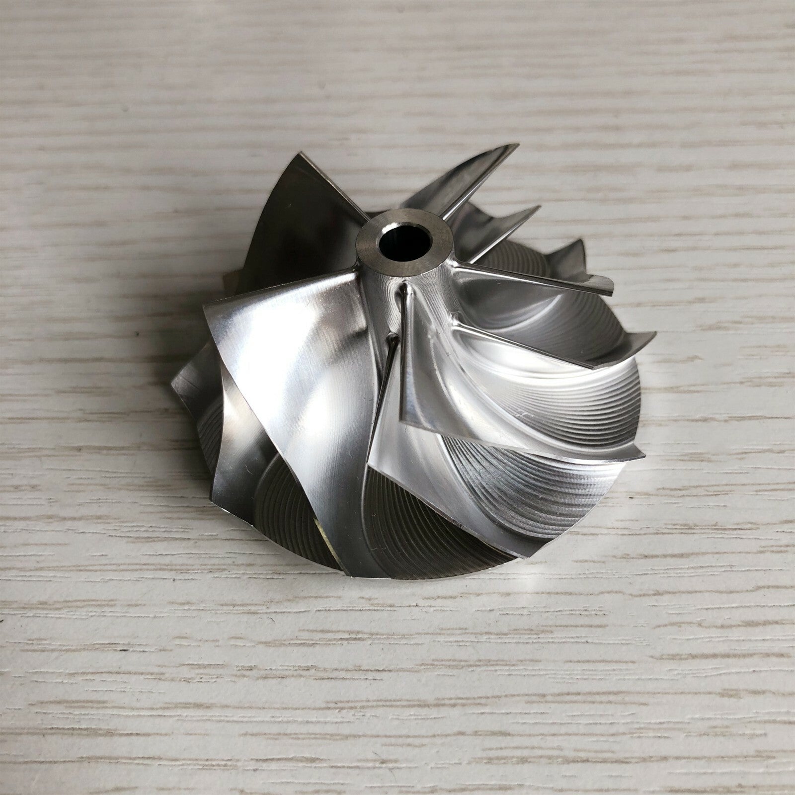 RHF5HB 49.62/61.98 mm 5+5 blade high-performance turbine blank compressor wheel
