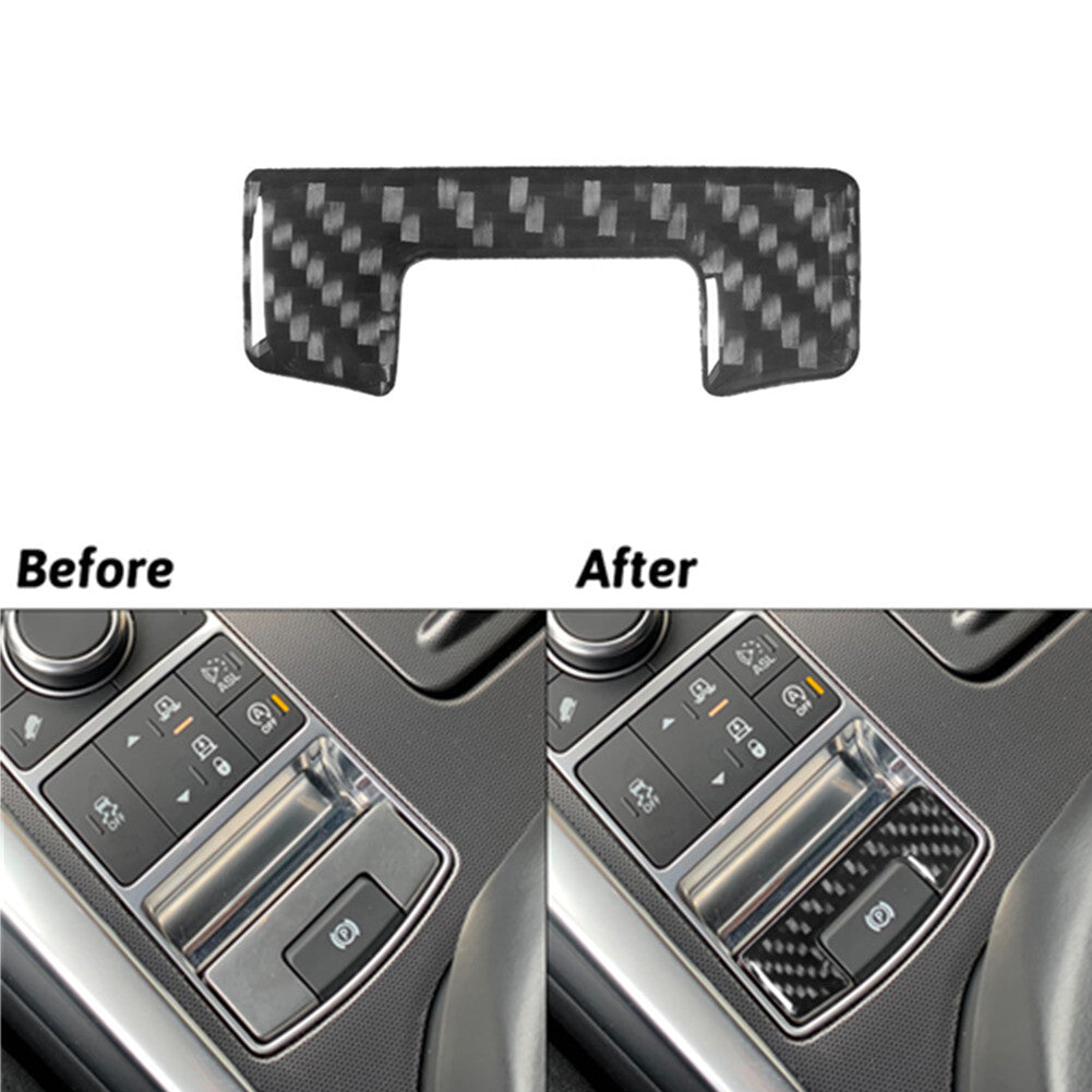 1X Carbon Fibre Parking Button Trim For Land for Range Rover Sport 2014-2017
