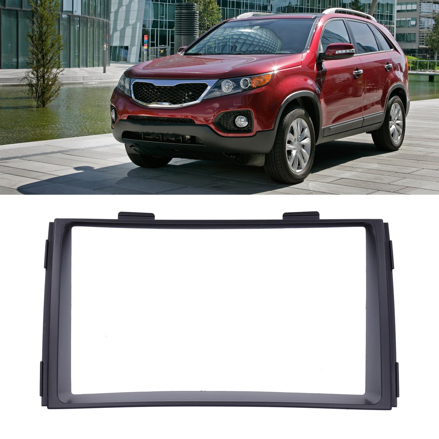 2Din Stereo Radio Fascia DVD Navigation Panel Frame For 2010-2012
