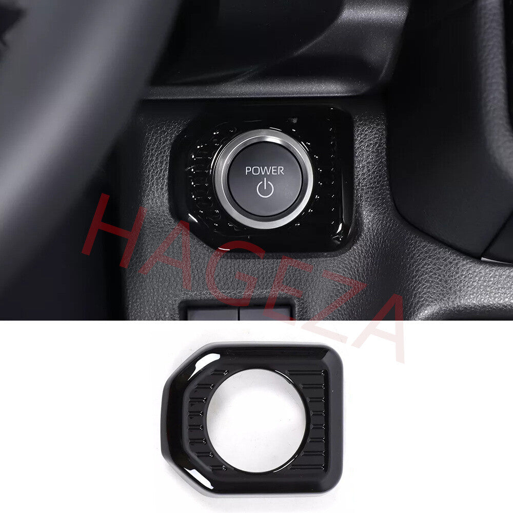 Gloss Black ABS Engine Start Stop Button Cover For Toyot@ for Land Cruiser LC250 24+