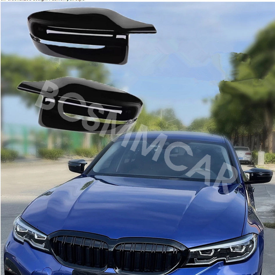 Side Mirror Cover Caps Gloss Black Fit for BMW G20 G28 320d 330i 340i 2020-2022