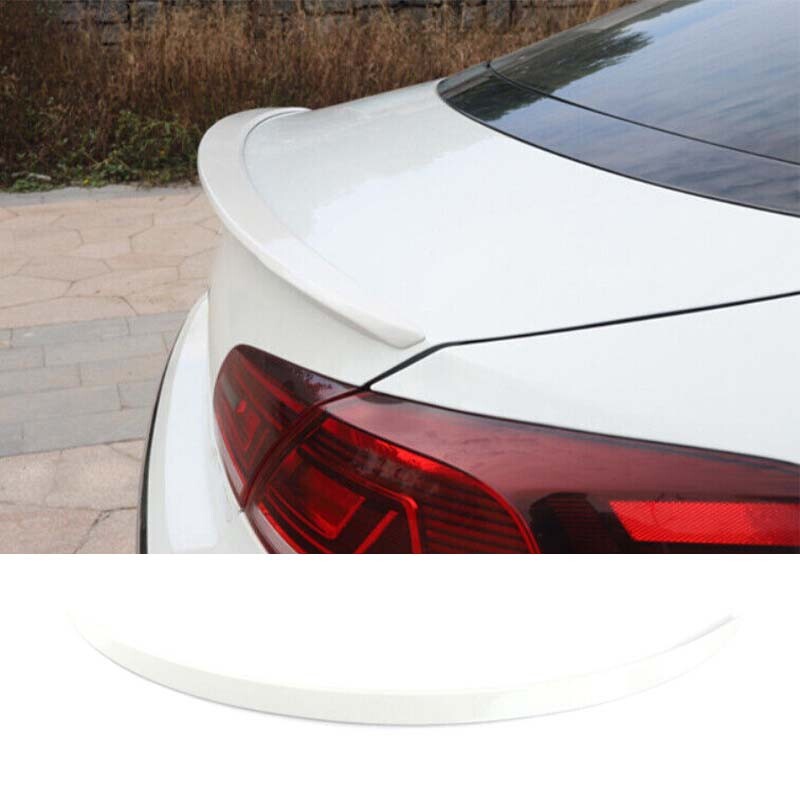 Wing Flap Fit for Volkswagen CC 2012-16 17 ABS White Rear Trunk Spoiler 1PCS