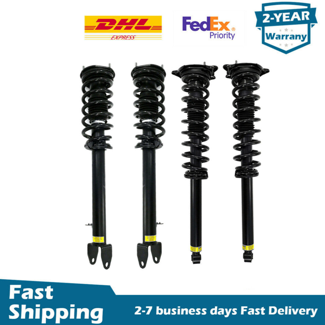 4X Front Rear Left Right Coil Spring Shock Struts Fit for Tesla for Model S 2011-2016