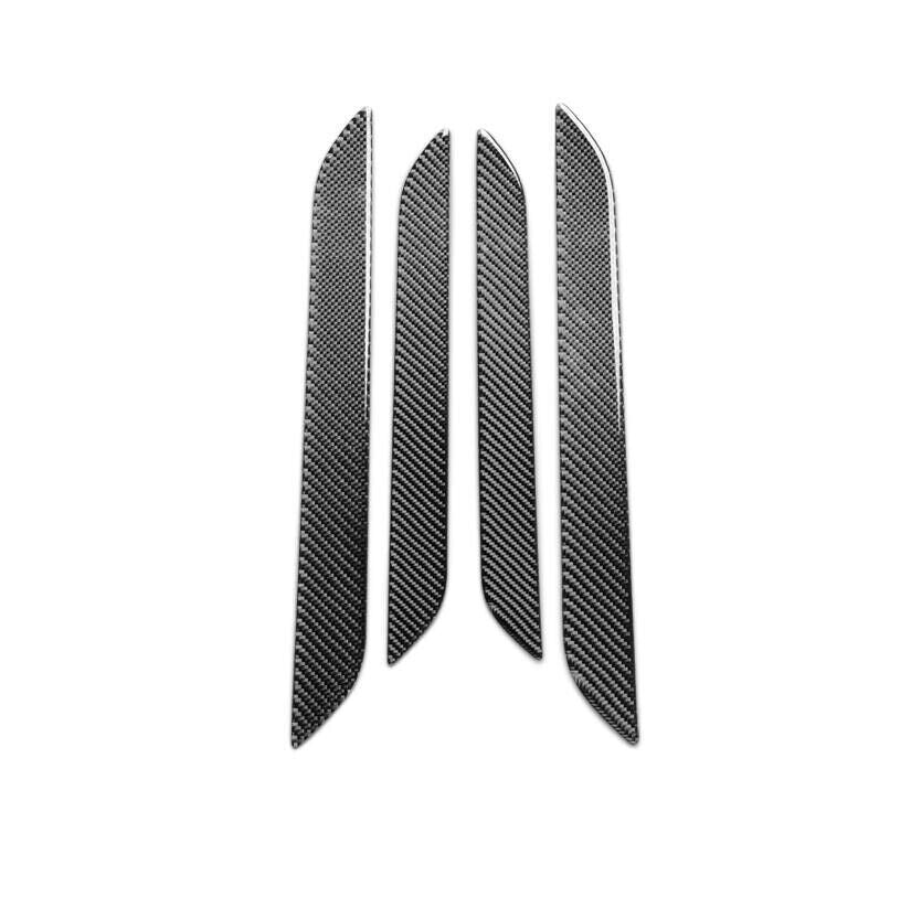 for Audi Q3 2015-2018 Real Carbon Fiber Inner Door Panel Strip Molding Trim 4Pcs