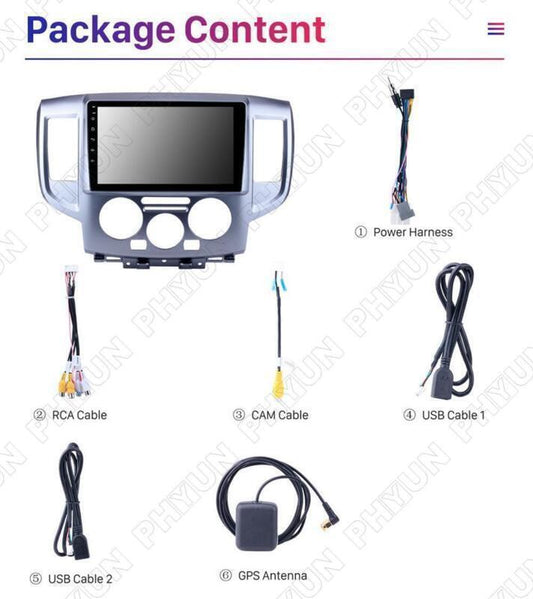 GPS WiFi for Nissan NV200 2011-18 9 Android 10.0 1+16GB Head Unit Radio Player