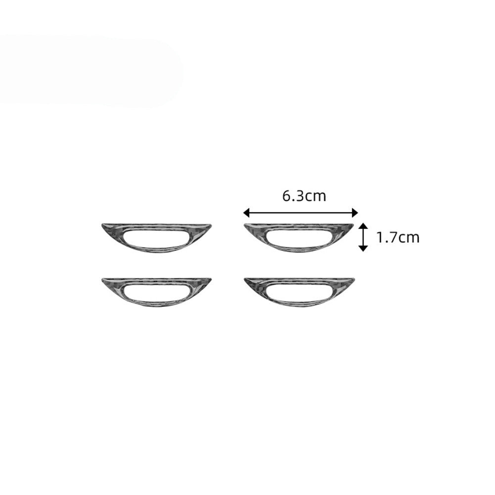 Carbon Fiber Console Air Vent Outlet Cover Trim for Mercedes Benz M-class 06-11