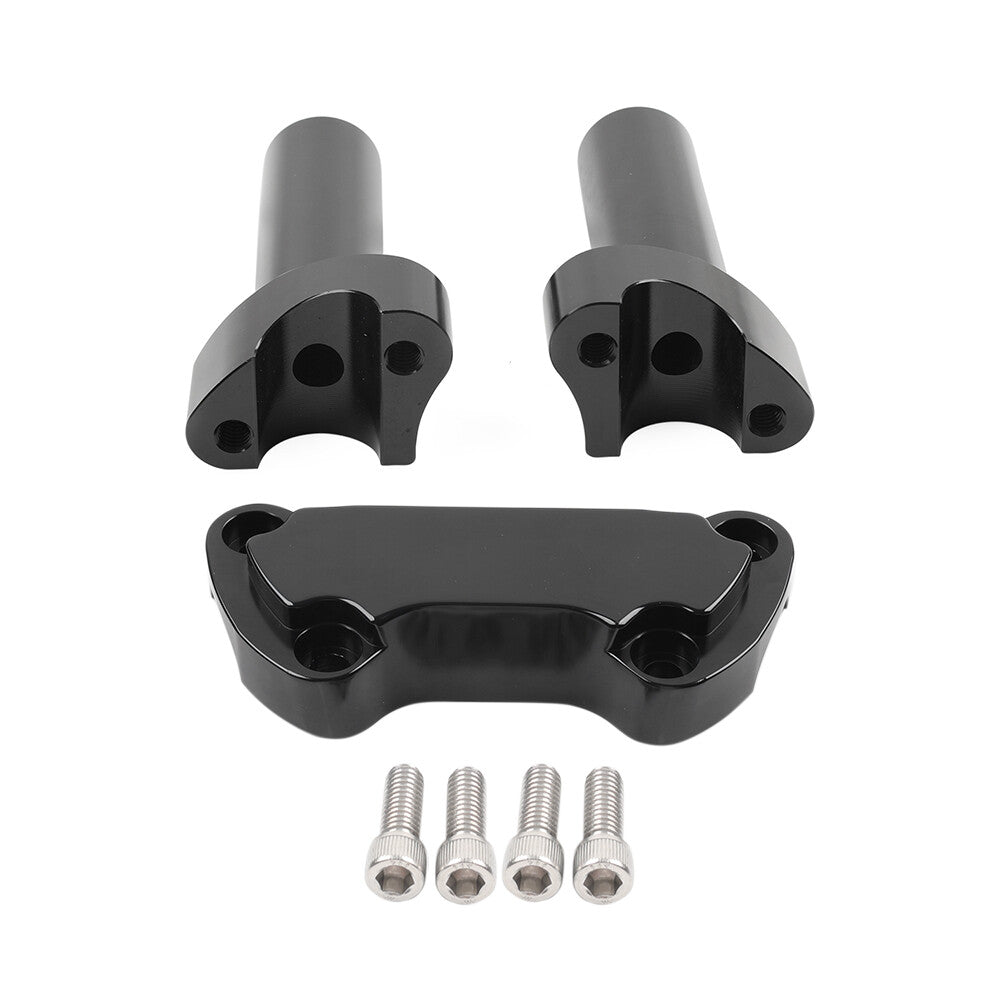 4 Handlebar Risers Top Clamp Mount Fits for Harley Sportster Dyna Softail Road King