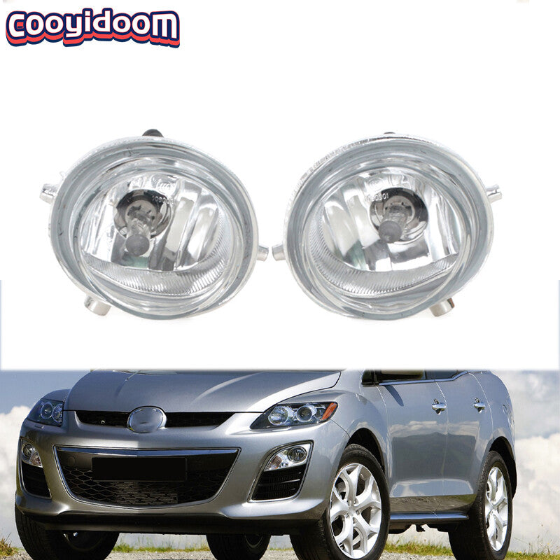1 Pair Front Bumper Fog Light Fog Lamp for Mazda CX7 CX-7 2009-2011