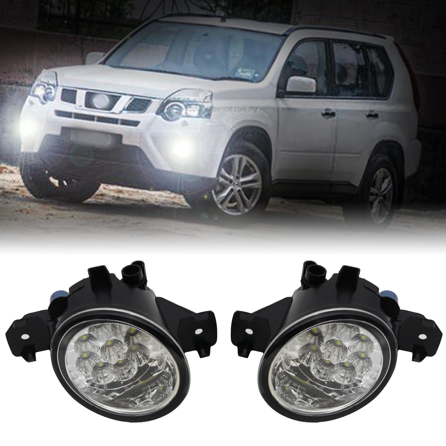 LED Fog Light Driving Lamp Assembly for Nissan Maxima X-Trail T30 T31 Dualis J10