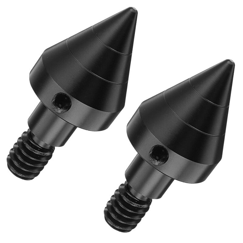 2x Car Black Aluminum Bumper Spike Tip Nail Guard Collision Protector for Smart