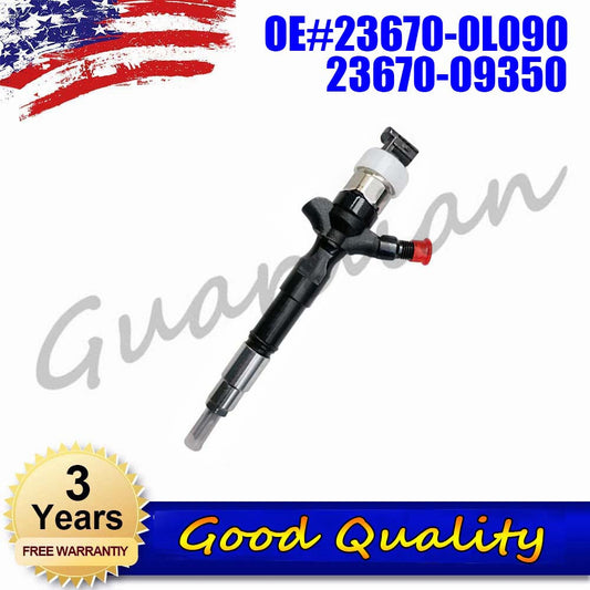 One-piece set of new diesel fuel injectors 2370 0L090 23670-0L090, suitable for Toyota Hilux 2.5d 3.0d