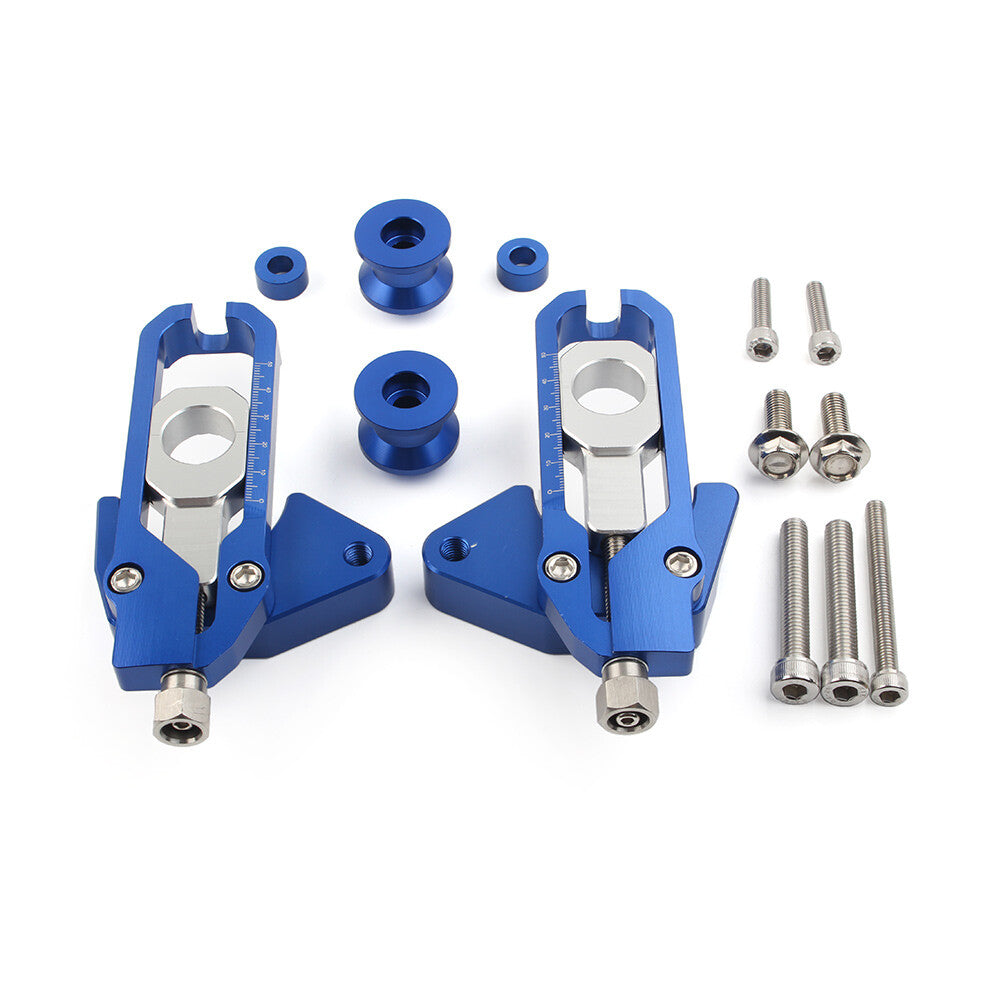 Chain Adjusters Tensioners Catena Spools for Honda CB650R CBR650R CBR650F Blue