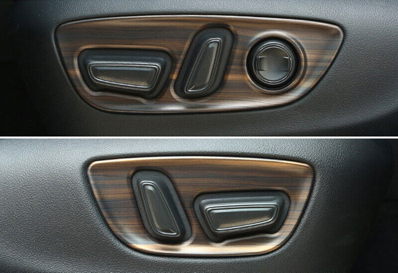 for Toyota Highlander 2020-2024 ABS Wood Grain for Seat Adjustment Button Panel Trim