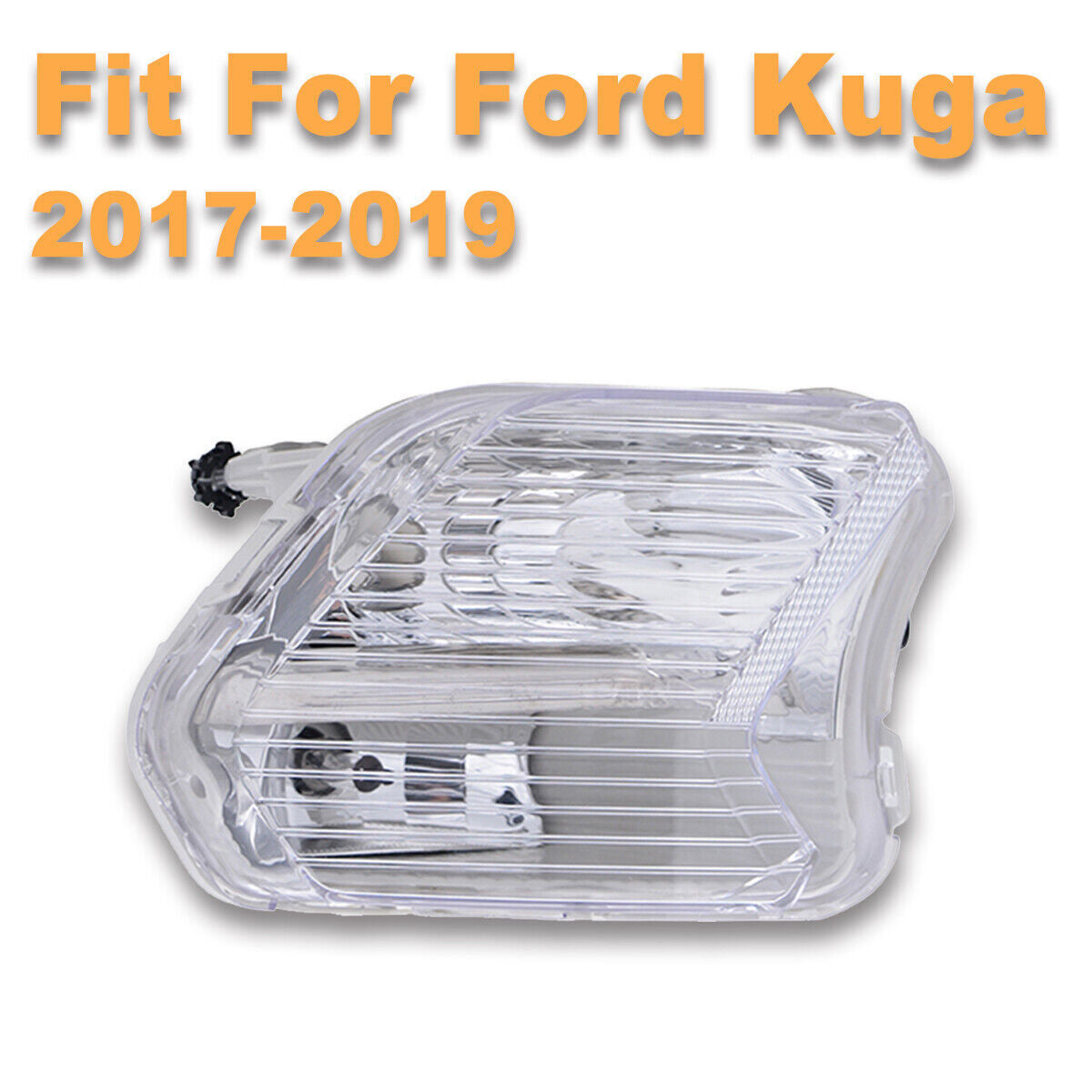 Clear Front Bumper Driving Fog Light Lamp Right for Ford Escape Kuga 2017-2019