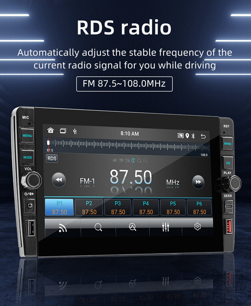 Double 2Din Car Stereo GPS Navigation Radio Player Android 12 WIFI 9in 1+32GB