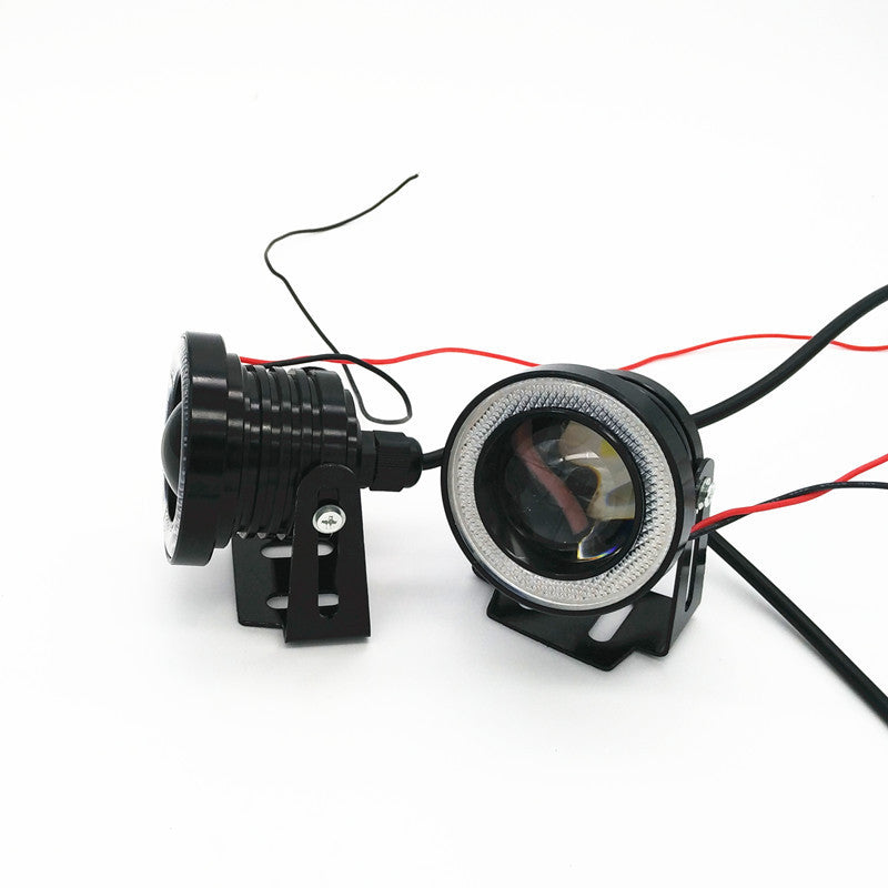 3in Car Angel Eye COB Blue/White Halo Ring DRL Hawkeye LED Fog Driving Light