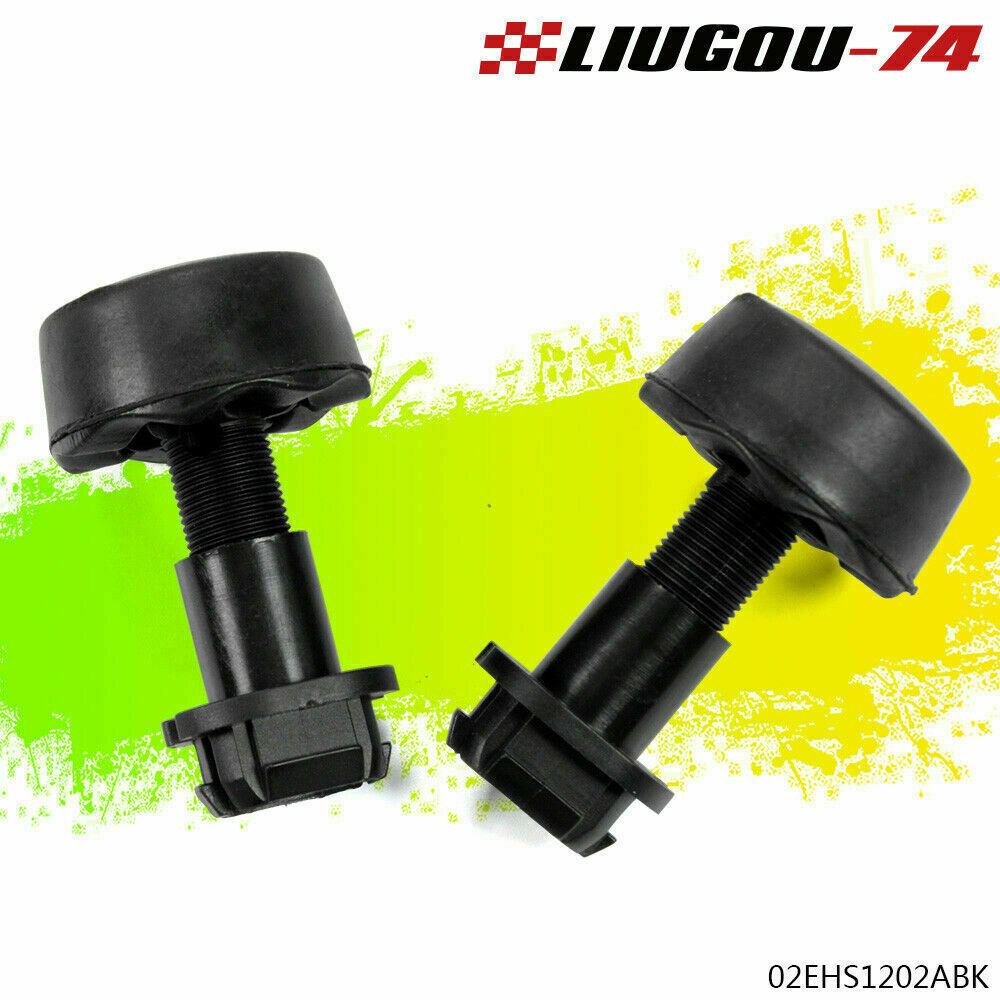 2-Piece Rubber Bumper Pad for Ford Escape Focus Edge Range Hood Stop Pads for Models 13-19 (U-)