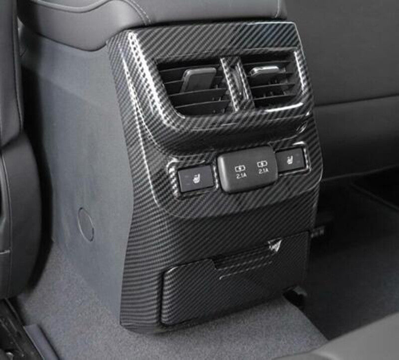 Carbon Fiber Rear Air Outlet Vent Panel Cover Trim for Subaru Outback 2020-2023