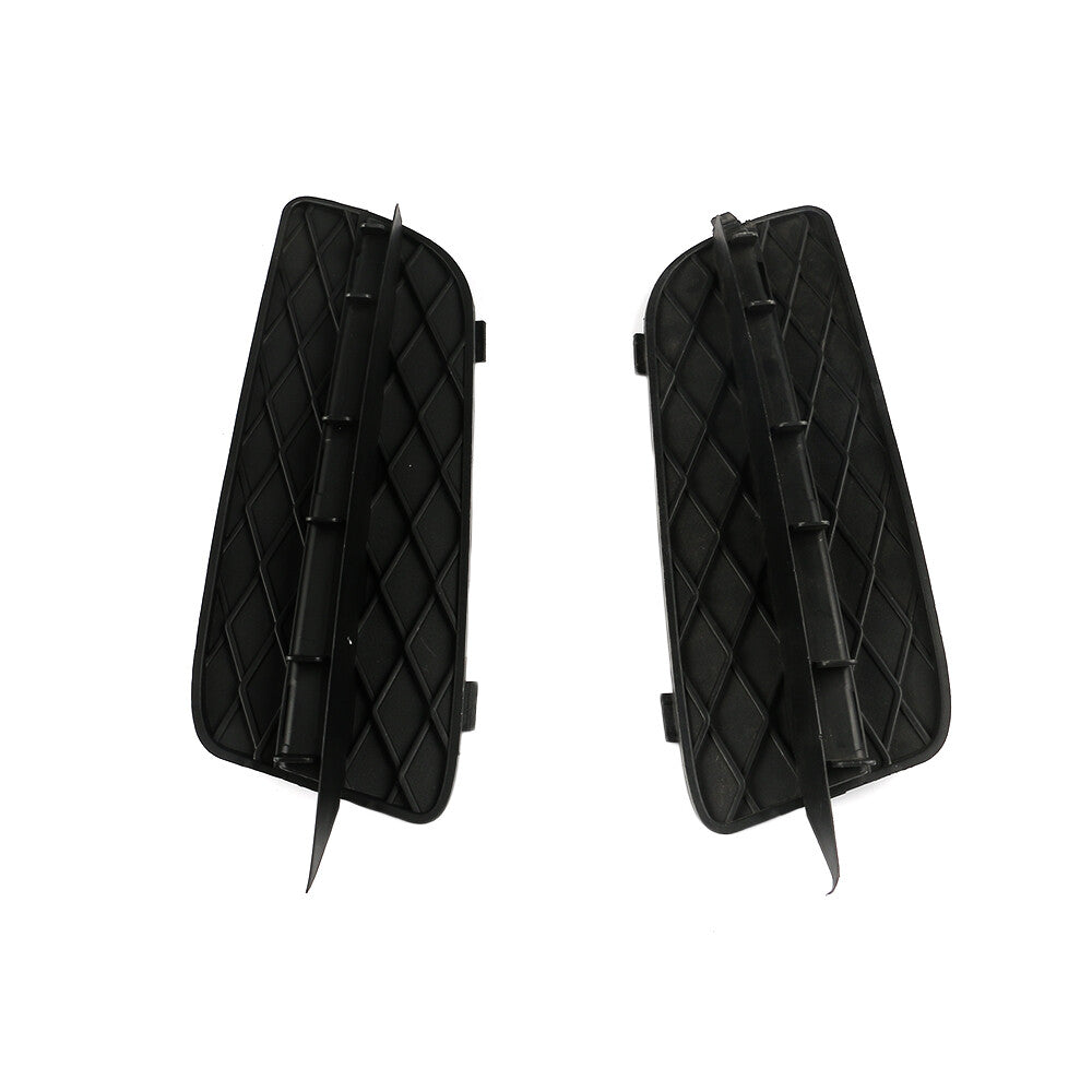 1 Pair Front Lower Bumper Grille Cover Left Right for BMW E70 for X5 2007-2010 Black