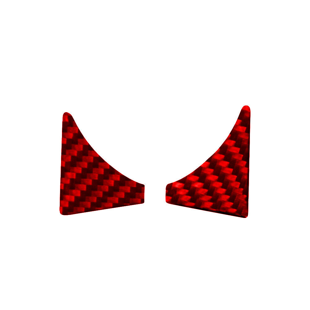 4X Red Carbon Fiber Rear Door Cup Holder Cover Trim for Honda Ridgeline 2017-20