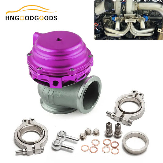 Purple 38mm external turbine Wastegate V-band flange 22PSI for manifold universal