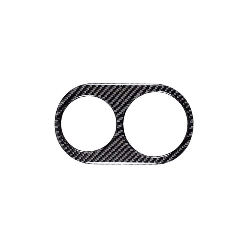 Rear Center Cup Holder Frame Trim Cover Carbon Fiber for Jaguar XF 2009-2011