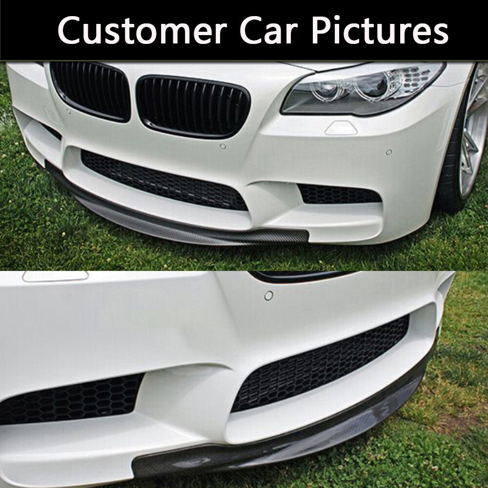 Carbon Fiber Front Bumper Lip Center Chin Lip Spoiler Fit for BMW F10 M5 12-16