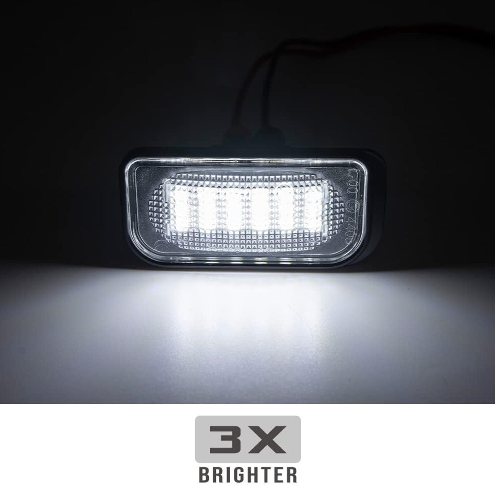 2PCS LED License Plate Lights Lamp for Mercedes W203 CLK C209 W209 A209 SL R230